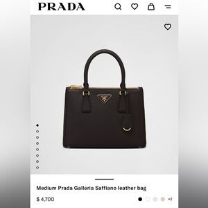Medium Prada Galleria Saffiano leather bag